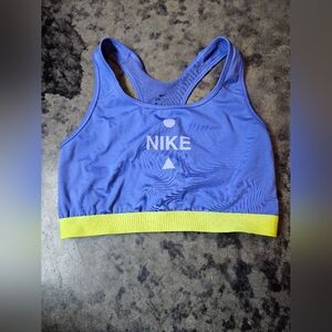 Nike Vibrant Purple and Yellow Sports Bra